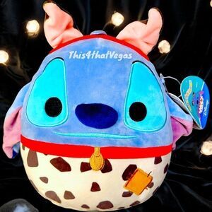 Squishmallow Stitch as Pongo 101 Dalmatians